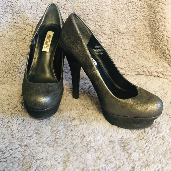 Black/Silver Platform heels - Picture 3 of 8
